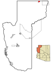 Mohave County Incorporated and Unincorporated areas Colorado City highlighted